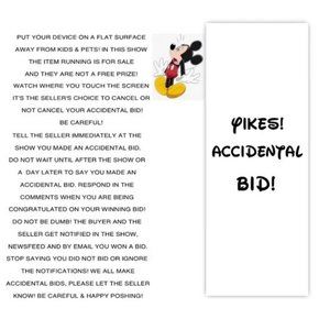 Yikes! Accidental Bids Policy-Not For Sale